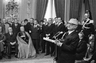 Presentazione degli auguri da parte del Corpo Diplomatico al Presidente della Repubblica Giovanni Leone