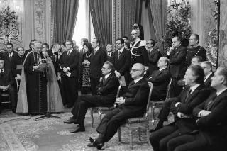 Presentazione degli auguri da parte del Corpo Diplomatico al Presidente della Repubblica Giovanni Leone