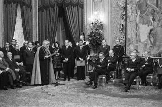 Presentazione degli auguri da parte del Corpo Diplomatico al Presidente della Repubblica Giovanni Leone
