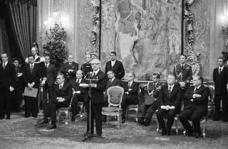 Presentazione degli auguri da parte del Corpo Diplomatico al Presidente della Repubblica Giovanni Leone