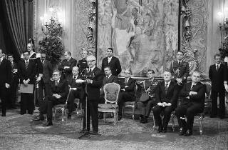 Presentazione degli auguri da parte del Corpo Diplomatico al Presidente della Repubblica Giovanni Leone