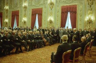 Insediamento del Presidente della Repubblica Sandro Pertini al Quirinale