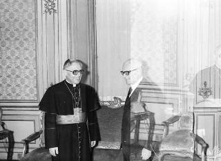 Il Presidente della Repubblica Sandro Pertini riceve la visita ufficiale del Cardinale Ugo Poletti, Vicario Generale di Paolo VI per la città di Roma