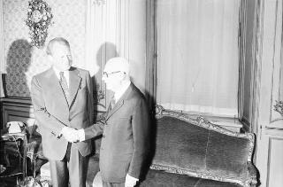 Il Presidente della Repubblica Sandro Pertini incontra Willy Brandt, presidente della Commissione indipendente per i problemi dello sviluppo