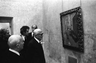 Visita del Presidente della Repubblica Sandro Pertini alla Mostra del pittore Henri Matisse (Roma, Accademia di Francia, Villa Medici)