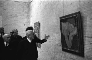 Visita del Presidente della Repubblica Sandro Pertini alla Mostra del pittore Henri Matisse (Roma, Accademia di Francia, Villa Medici)