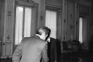 Incontro del Presidente della Repubblica Sandro Pertini con Fausto Fincato e Achille Savinelli, e le rispettive consorti