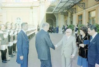 Incontro con il Presidente della Repubblica Francese Valéry Giscard D'Estaing