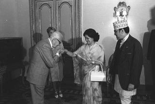 Visita privata delle LL.MM. il Re del Nepal Birendra Bir Birkram Shah Dev e la Regina Aishwarya Rajya Laxmi