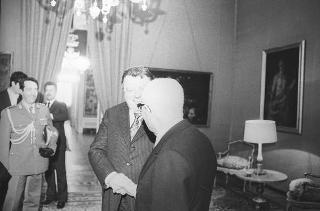 Il Presidente della Repubblica Sandro Pertini incontra Franz Josef Strauss, nuovo presidente del Consiglio Federale di Germania