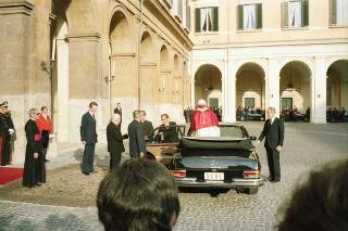 Visita ufficiale di S. S. Papa Giovanni Paolo II al Quirinale