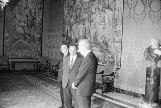 Il Presidente della Repubblica Francesco Cossiga riceve la visita di sua Eccellenza Fred Sinowatz, cancelliere federale d'Austria