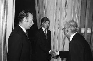 Incontro del Il Presidente della Repubblica Francesco Cossiga con il Duca Amedeo d'Aosta