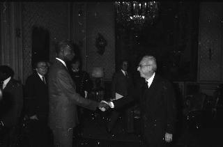 Incontro del Presidente della Repubblica Francesco Cossiga con il Presidente della Repubblica del Senegal, Abdou Diouf