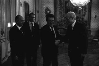 Incontro del Presidente della Repubblica Francesco Cossiga con i presidenti e i direttori generali dell'IRI e della Fincantieri