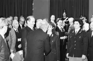 Intervento del Presidente della Repubblica Francesco Cossiga all'inaugurazione dell'anno accademico 1985-86 dell'Istituto superiore di polizia della Caserma Guido Reni a Roma (Flaminio)