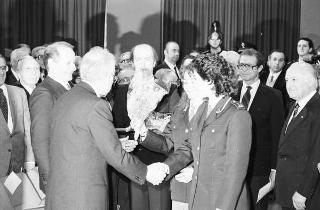 Intervento del Presidente della Repubblica Francesco Cossiga all'inaugurazione dell'anno accademico 1985-86 dell'Istituto superiore di polizia della Caserma Guido Reni a Roma (Flaminio)