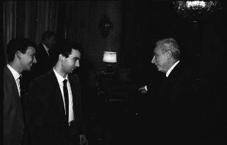Incontro del Presidente della Repubblica Francesco Cossiga con il Direttivo nazionale di "Gioventù aclista"