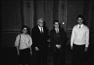 Incontro del Presidente della Repubblica Francesco Cossiga con i promotori, la giuria e i vincitori del Premio Comisso per la letteratura e del Premio Comisso ragazzi