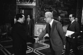 Du Gong, nuovo ambasciatore della Repubblica Popolare di Cina: presentazione lettere credenziali
