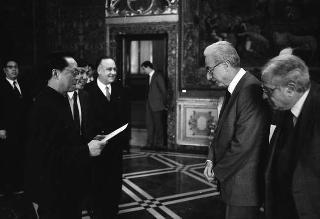 Du Gong, nuovo ambasciatore della Repubblica Popolare di Cina: presentazione lettere credenziali