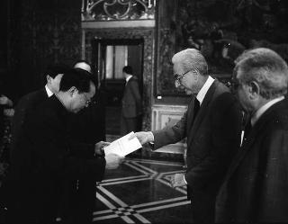 Du Gong, nuovo ambasciatore della Repubblica Popolare di Cina: presentazione lettere credenziali