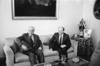 Incontro del Presidente della Repubblica Francesco Cossiga con Neal Kinnock, capo del Partito laburista britannico