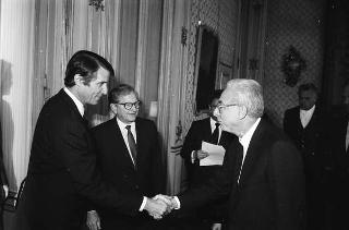 Incontro del Presidente della Repubblica Francesco Cossiga con alcuni esponenti della Johns Hopkins University