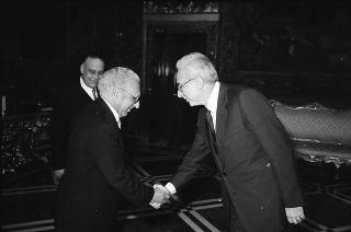 Cong Tam Huynh, nuovo ambasciatore della Repubblica Socialista del Vietnam; Luis Manuel Penalver, nuovo ambasciatore della Repubblica del Venezuela; Francis Anthony Small, nuovo ambasciatore di Nuova Zelanda: presentazione lettere credenziali