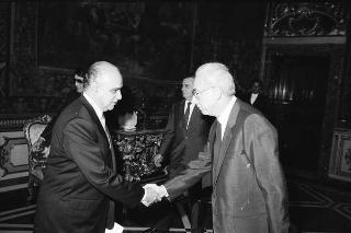 Octavio Rivero Serrano, nuovo ambasciatore degli Stati Uniti Messicani; Alassounouma Boumbera, nuovo ambasciatore della Repubblica del Togo; Mons. Luigi Poggi, nuovo Nunzio Apostolico: presentazione lettere credenziali
