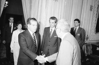Incontro del Presidente della Repubblica Francesco Cossiga con Edoardo Fernandez, presidente del COPEI (Partito democristiano venezuelano)