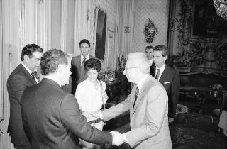 Incontro del Presidente della Repubblica Francesco Cossiga con Edoardo Fernandez, presidente del COPEI (Partito democristiano venezuelano)