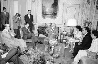 Incontro del Presidente della Repubblica Francesco Cossiga con Edoardo Fernandez, presidente del COPEI (Partito democristiano venezuelano)
