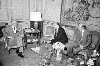 Incontro e successiva colazione del Presidente della Repubblica Francesco Cossiga con il Consigliere Federale Elvetico Kurt Furgler