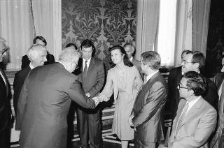 Incontro del Presidente della Repubblica Francesco Cossiga con una delegazione rappresentanza del Business Italy Group