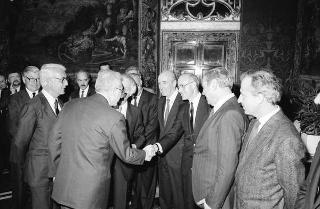 Incontro del Presidente della Repubblica Francesco Cossiga con una delegazione rappresentanza del Business Italy Group