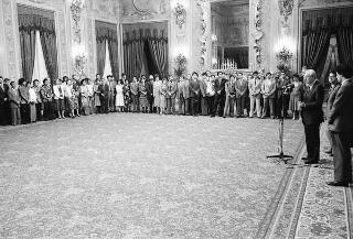 Colloquio e successiva colazione con il segretario generale del Partito comunista cinese Hu Yaobang