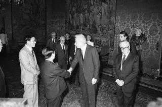 Colloquio e successiva colazione con il segretario generale del Partito comunista cinese Hu Yaobang