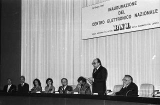 Intervento del Presidente della Repubblica Francesco Cossiga all'inaugurazione del Centro elettronico nazionale della Banca nazionale del lavoro