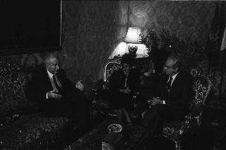 Incontro del Presidente della Repubblica Francesco Cossiga con Perez De Cuellar, Segretario Generale dell'ONU
