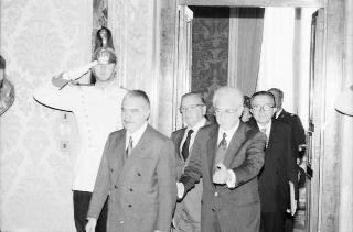 Colloquio e successiva colazione con il Presidente della Repubblica Federativa del Brasile Josè Sarney