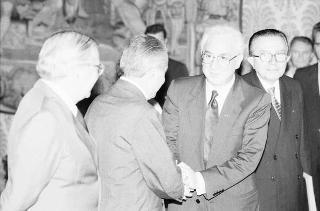 Colloquio e successiva colazione con il Presidente della Repubblica Federativa del Brasile Josè Sarney