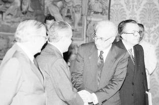 Colloquio e successiva colazione con il Presidente della Repubblica Federativa del Brasile Josè Sarney