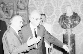 Colloquio e successiva colazione con il Presidente della Repubblica Federativa del Brasile Josè Sarney