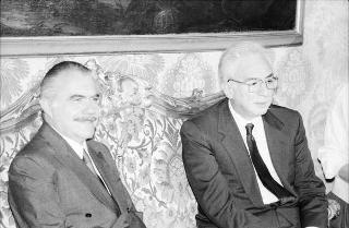 Colloquio e successiva colazione con il Presidente della Repubblica Federativa del Brasile Josè Sarney
