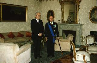 Incontro del Presidente della Repubblica Francesco Cossiga e successiva colazione con il Presidente della Repubblica Araba d'Egitto Hosny Mubarak