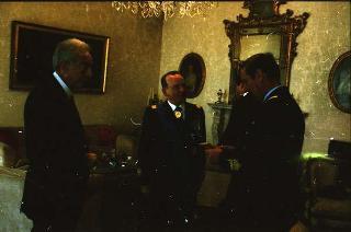 Incontro del Presidente della Repubblica Francesco Cossiga e successiva colazione con il Presidente della Repubblica Araba d'Egitto Hosny Mubarak