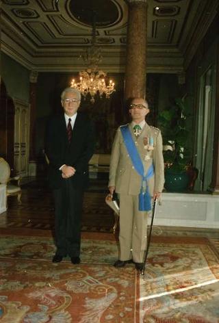 Incontro del Presidente della Repubblica Francesco Cossiga e successiva colazione con il Presidente della Repubblica Araba d'Egitto Hosny Mubarak