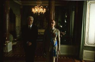 Incontro del Presidente della Repubblica Francesco Cossiga e successiva colazione con il Presidente della Repubblica Araba d'Egitto Hosny Mubarak