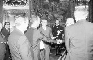 Gabriel Tarr Myers, nuovo ambasciatore della Repubblica di Liberia; Ahmed Ghaith Abdallah, nuovo ambasciatore del Kuwait; Niels Boel, nuovo ambasciatore del Regno di Danimarca: presentazione lettere credenziali